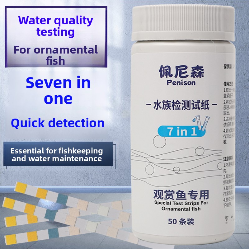 Ph Strip Test - PENISON 7-w-1 Paski Testowe do Akwarium,