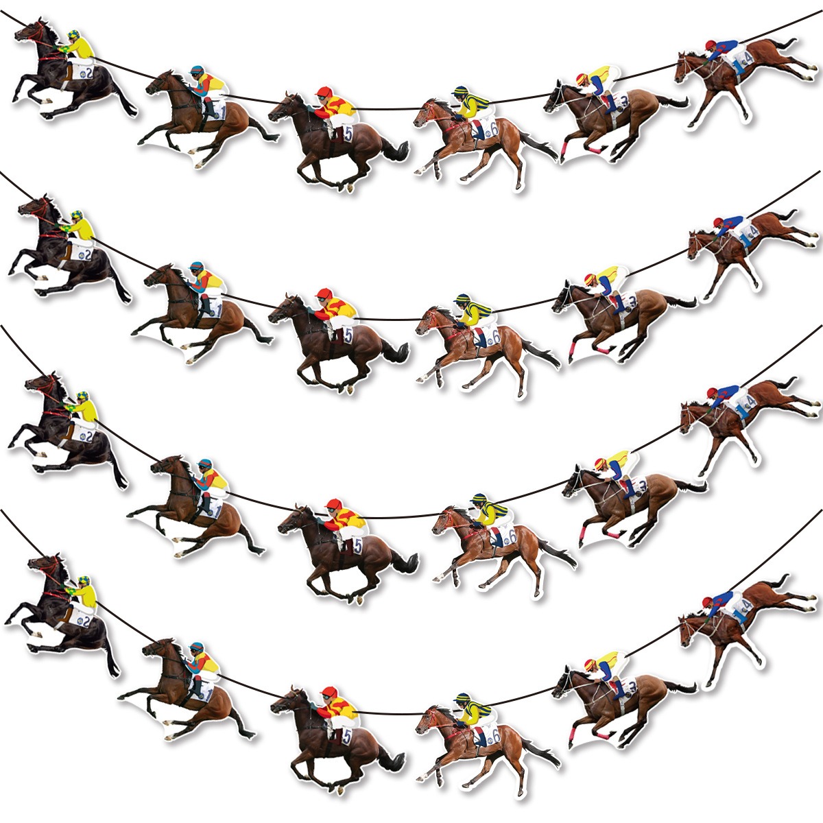 Science Of Happiness - Horse Racing Party Banner Garlands International