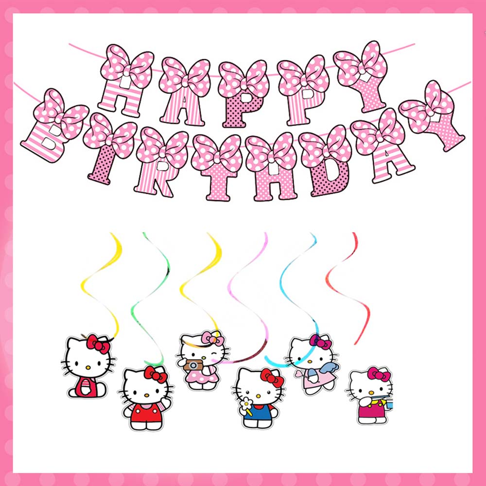 Science Of Happiness - 7/13 szt./zestaw Baner spiralny Sanrio Hello