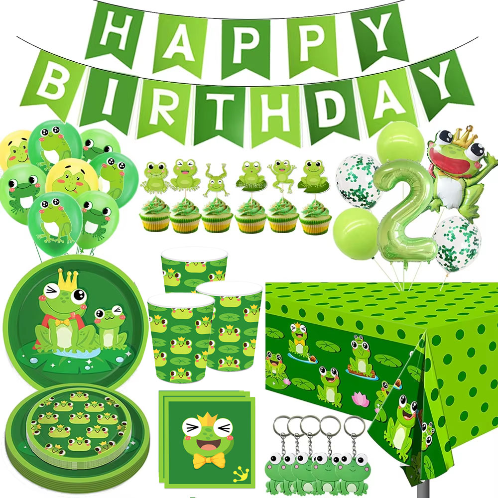 Science Of Happiness - Żaba Dekoracje urodzinowe Happy Birthady Baner