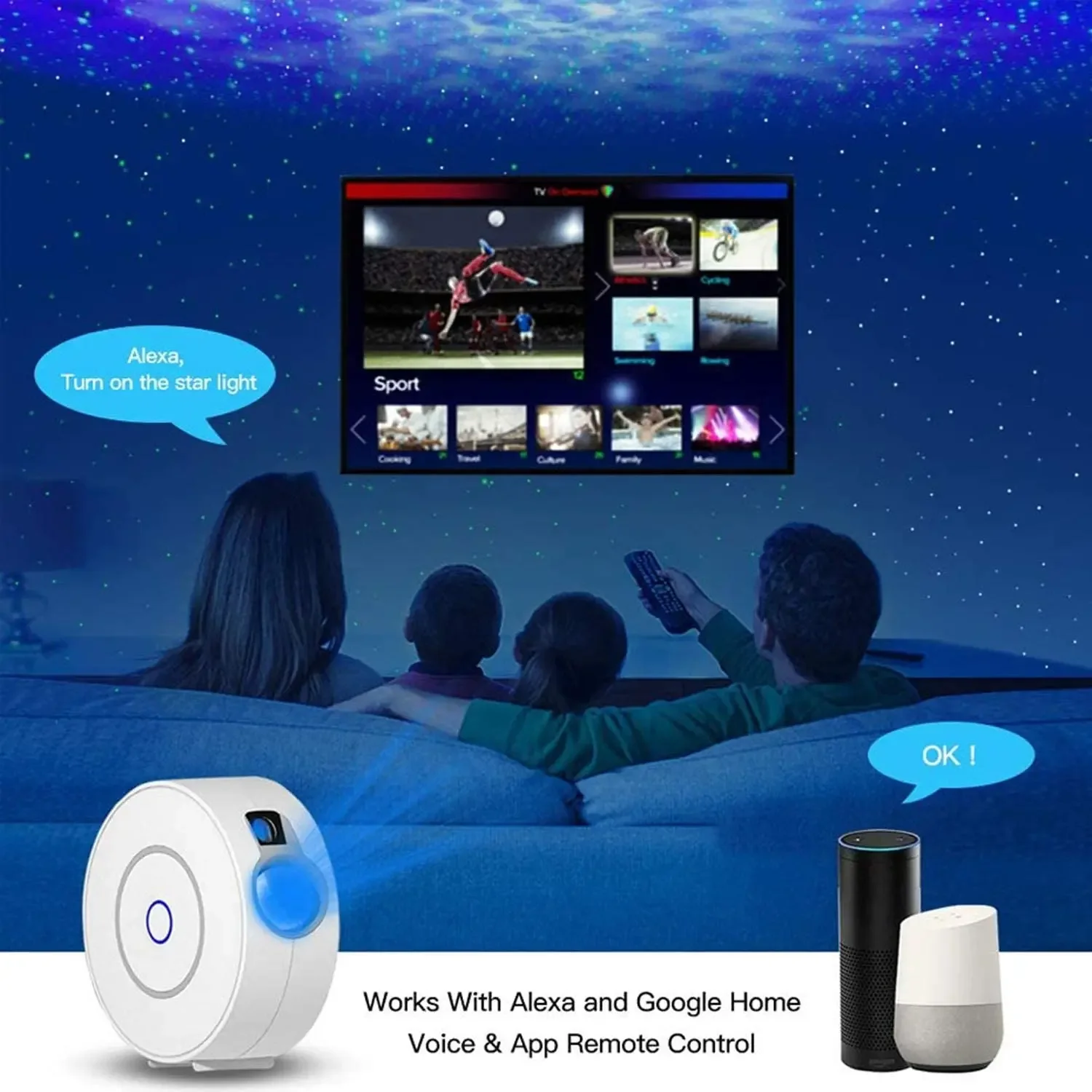 Tuya WiFi inteligentny projekt – Planetarium Projector Home recenzja i cena