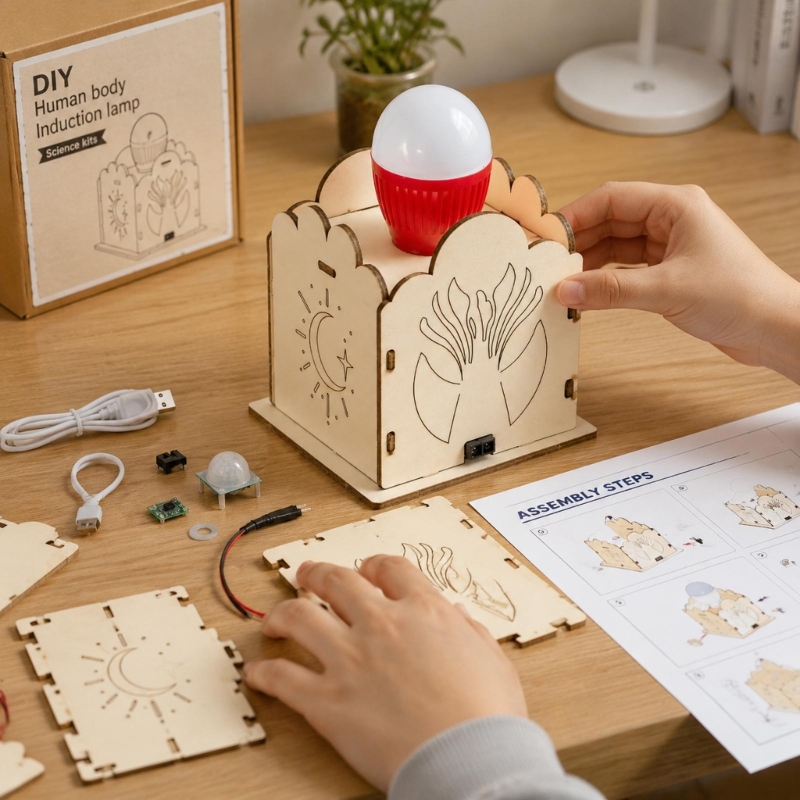 DIY zestawy lamp z czujnikiem  – Science Project Kit recenzja i cena