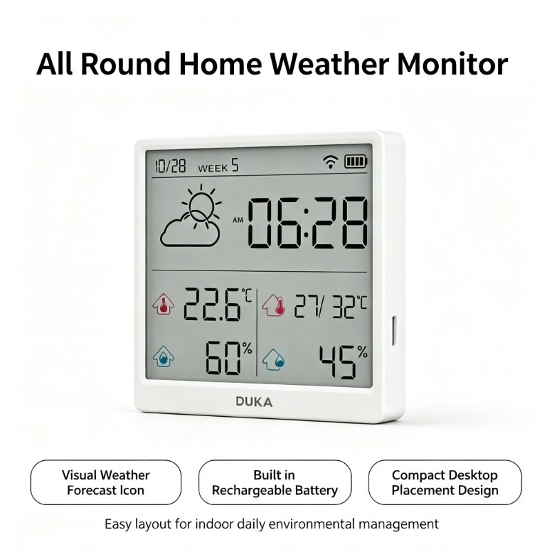 DUKA TH3 Wifi Inteligentny Czu – Weather Station Indoor recenzja i cena